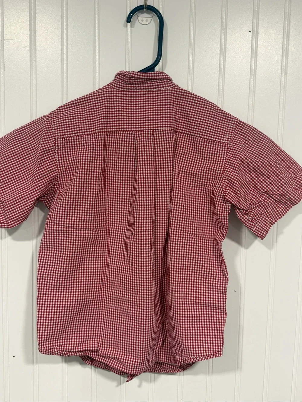 Ralph Lauren Classic Red Gingham Short-Sleeve Button-Down Shirt boys size 5